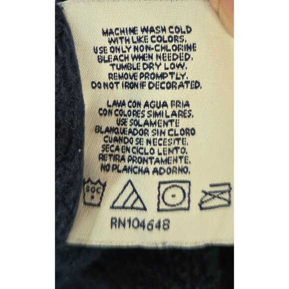 Vintage Michigan Wolverines Hoodie XL Pro  blue and gold distressed see descript - Picture 8 of 9